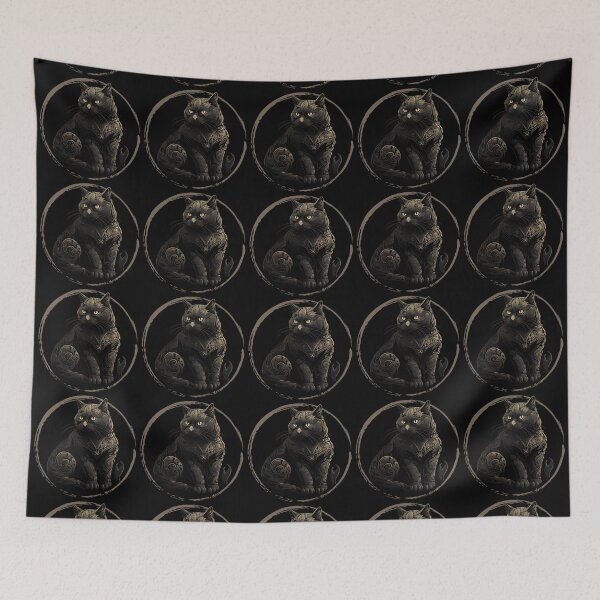 Item preview, Misteroius Black Cat Witchy Style designed and sold by bellabitis.