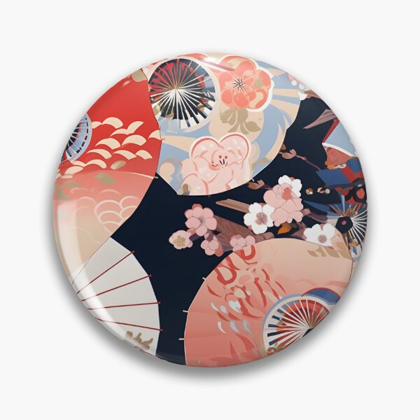 Item preview, Kimono Print Fans in flight designed and sold by BopBopShop.