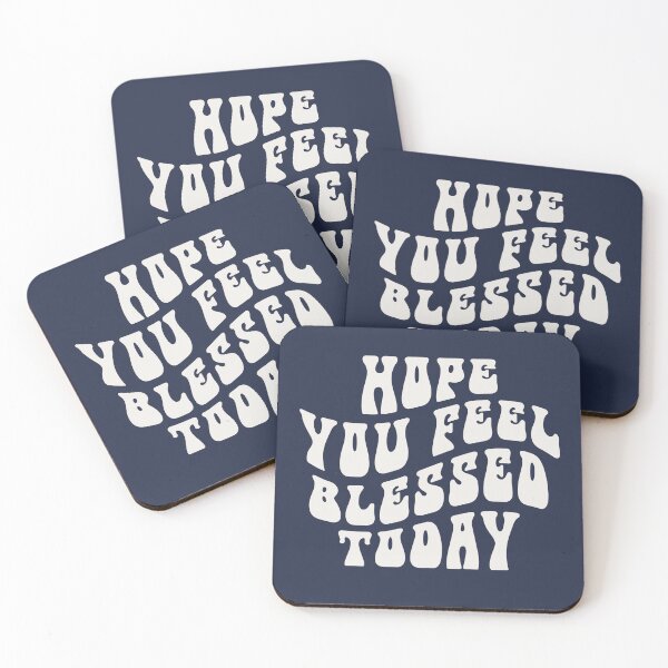 Item preview, Hope You Feel Blessed Today-White, Christian Retro Graphic by Bossy Cat Home designed and sold by BossyCatHome.