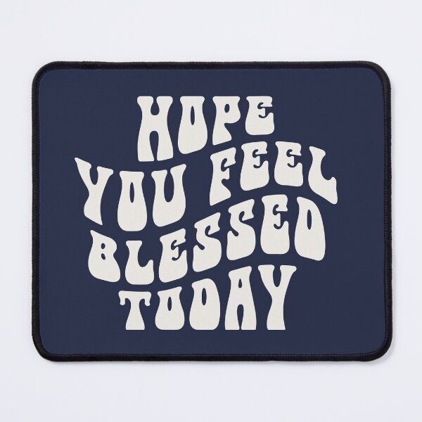 Item preview, Hope You Feel Blessed Today-White, Christian Retro Graphic by Bossy Cat Home designed and sold by BossyCatHome.