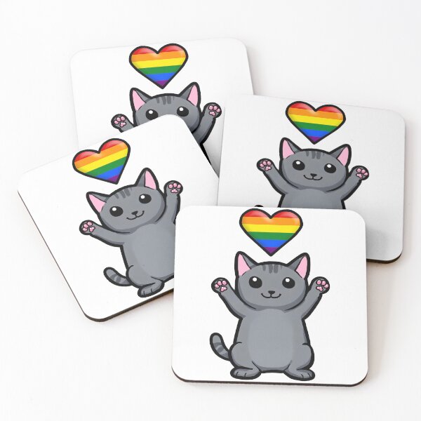 Item preview, Simple Pride Cat designed and sold by CritterCulture.