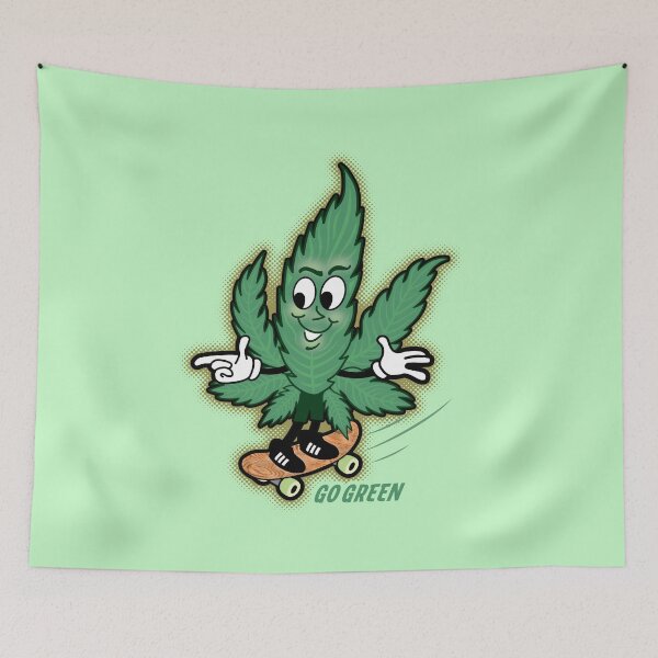 Item preview, GO GREEN SKATE PUNK designed and sold by willibilli.