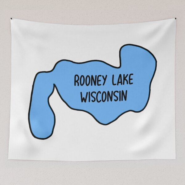 Item preview, Rooney Lake outline with text  designed and sold by BakerShaker04.