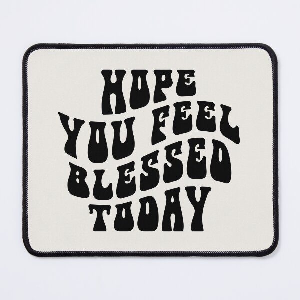 Item preview, Hope You Feel Blessed Today-Deep Purple, Christian Retro Curvy Graphic by Bossy Cat Home designed and sold by BossyCatHome.