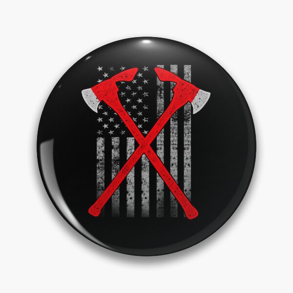 Item preview, Firefighter Flag With Crossed Axes designed and sold by eternallygifted.