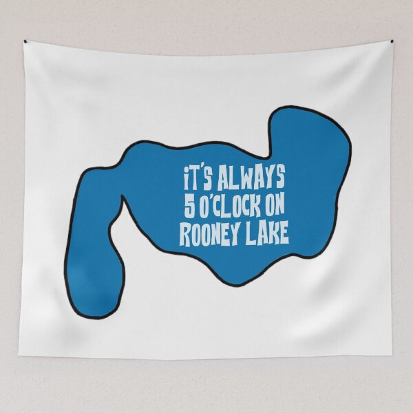 Item preview, it's always 5 on Rooney Lake outline  designed and sold by BakerShaker04.
