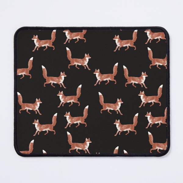 Item preview, Cute Modern Vintage Cottagecore Red Black Fox Pattern designed and sold by tanjica.