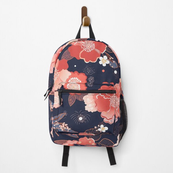 Item preview, Kimono Print Sakura on Royal Blue designed and sold by BopBopShop.