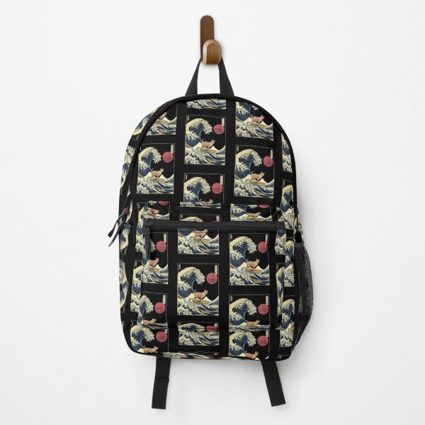 Item preview, Egyphtian Mau Cat Kanagawa Japanese Surfing Wave designed and sold by rafaeltto.