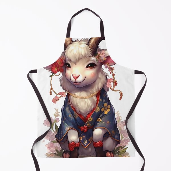Artikelvorschau, Ziege Tier Clipart, orientalische Tier, Eastern Fauna Kunst, asiatischen Stil Kreatur, antike Kreatur, orientalischen Stil, Aquarell Kunst entworfen und verkauft von CoolorPaint.