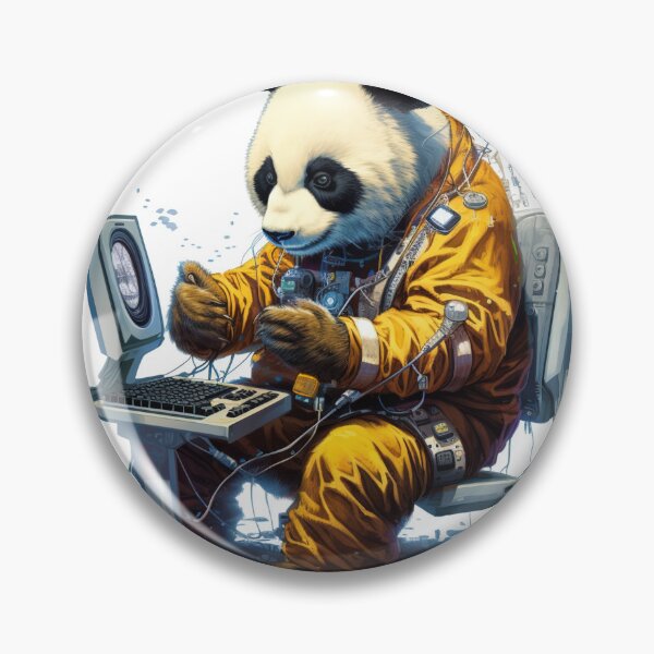 Item preview, a technological robor panda bear with a computer designed and sold by LUFIARTS.