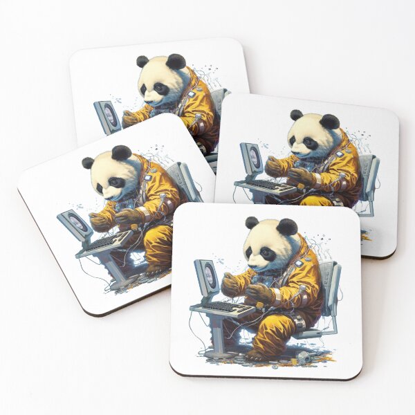 Item preview, a technological robor panda bear with a computer designed and sold by LUFIARTS.