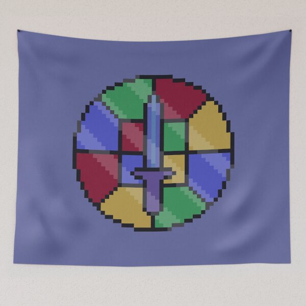 Item preview, pixel stained glass sword designed and sold by autumnalmanac.