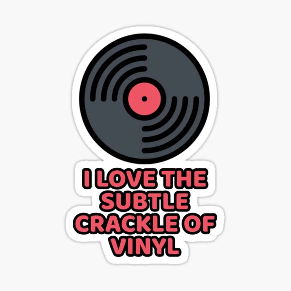 Vinyl Collector Vinyl Lover Vinyl Record Player' Sticker