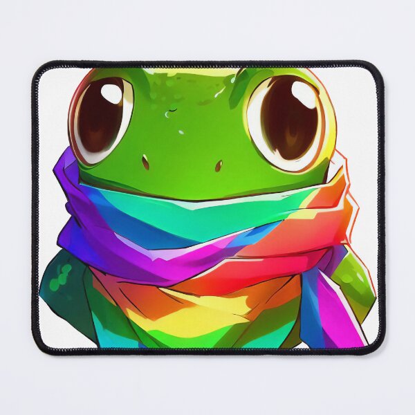 Item preview, Phrog in a Pride Scarf designed and sold by CritterCulture.