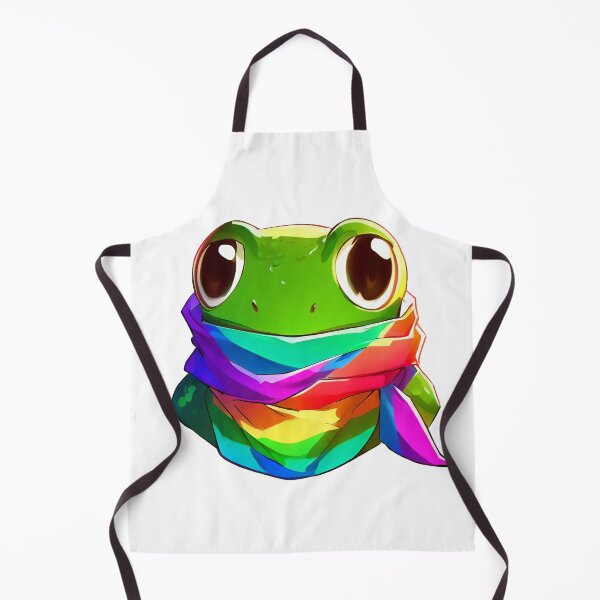 Item preview, Phrog in a Pride Scarf designed and sold by CritterCulture.