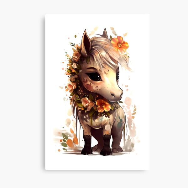 Aperçu de l'œuvre Cheval Animal Clipart, Oriental Animal, Eastern Fauna Art, Asian Style Creature, Antique Creature, Oriental Style, Watercolor Art créée et vendue par CoolorPaint.