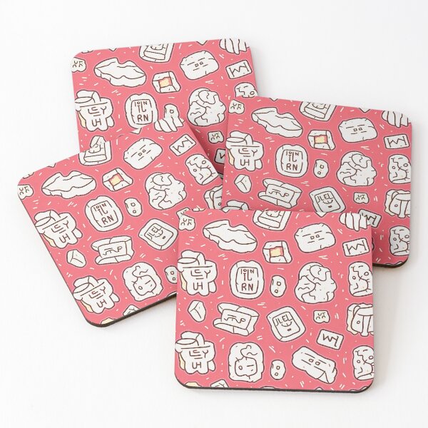 Item preview, Pink cartoon style runestones designed and sold by HueHop.