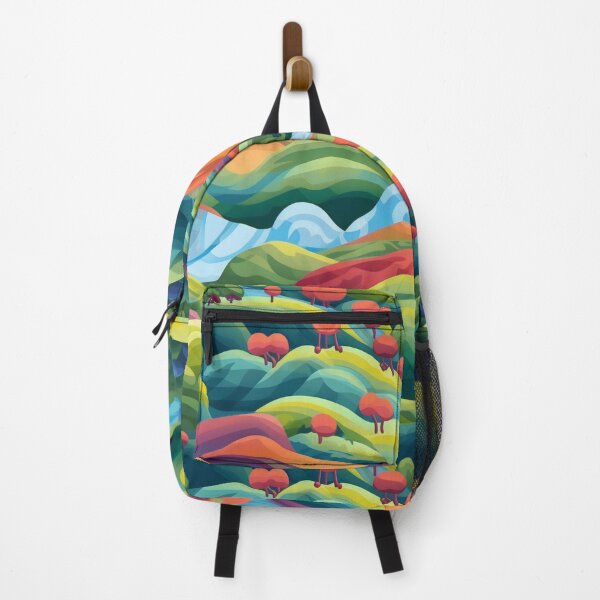 Item preview, Colorful Hills - Green Rainbow - Organic Abstract Art - Original Artwork Pattern designed and sold by ShadedGallery.