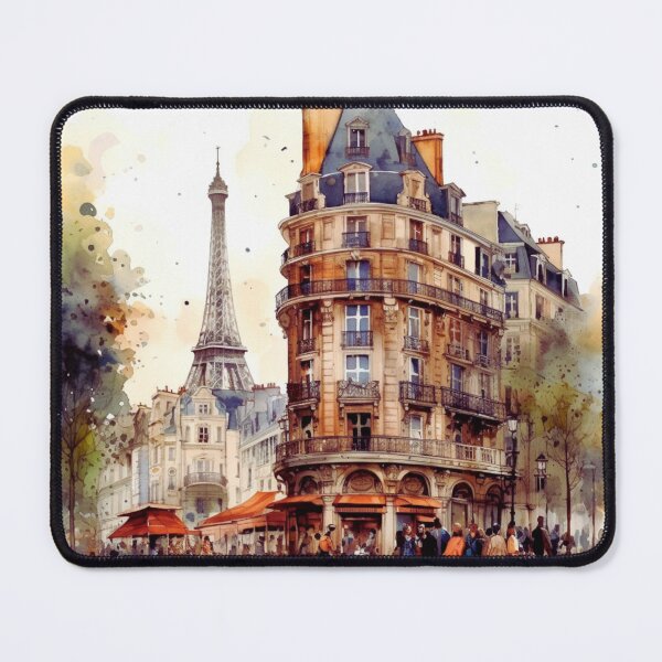 Item preview, Parisian Charm: Eiffel Tower and Bustling Street Life in One Frame - A gift for those who love to travel and love Paris. designed and sold by Daniel Wampler.