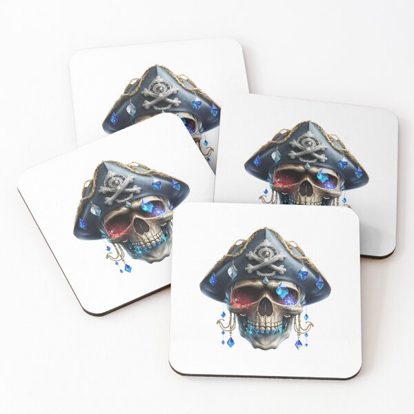 Item preview, SKULL DARK PIRATE HAT SHIP OCEAN SEA CARIBEAN SEA ATLANTIC  TREASURE DIAMONDS #ogirdor designed and sold by ogirdorgraphics.