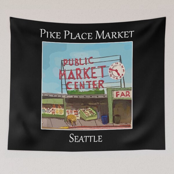 Item preview,  Pike Place Market Seattle - Welshdesigns designed and sold by welshdesigns.