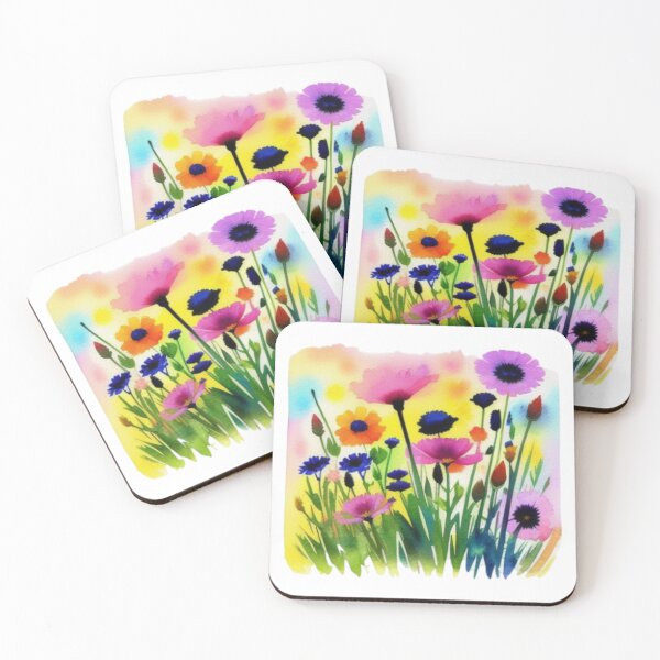 Item preview, A watercolor painting of flowers designed and sold by NewAspect.