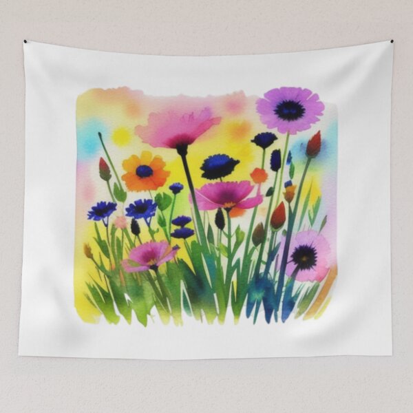 Item preview, A watercolor painting of flowers designed and sold by NewAspect.
