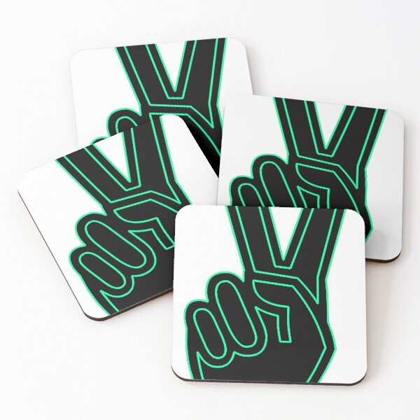 Item preview, Peace Fingers In Green designed and sold by Bobo-Print.
