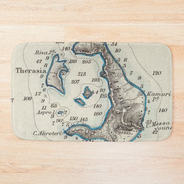 Item preview, Vintage Map of Santorini Greece (1856) designed and sold by BravuraMedia.