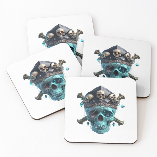 Item preview, SKULL DARK PIRATE HAT SHIP OCEAN SEA CARIBEAN SEA ATLANTIC  TREASURE DIAMONDS #ogirdor designed and sold by ogirdorgraphics.