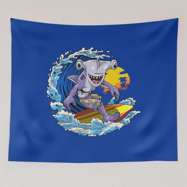 Item preview, Surfing Hammerhead Shark designed and sold by Meliafroggy.