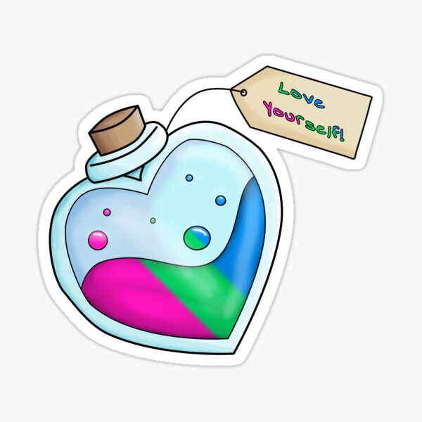 Potion Of Love Yourself Polysexual Pride Sticker For Sale By