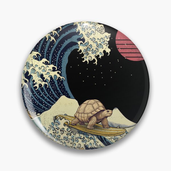 Artikelvorschau, Galapagos Tortoise Kanagawa Japanese Surfing Wave entworfen und verkauft von rafaeltto.