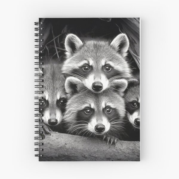 Aperçu de l'œuvre Ratons laveurs mignons créée et vendue par MasartDesigns.