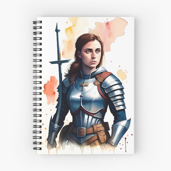 Item preview, Strong and Proud Female Knight in Silver Armor designed and sold by Erika V..