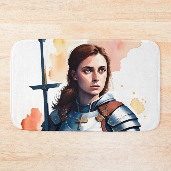 Item preview, Strong and Proud Female Knight in Silver Armor designed and sold by Erika V..