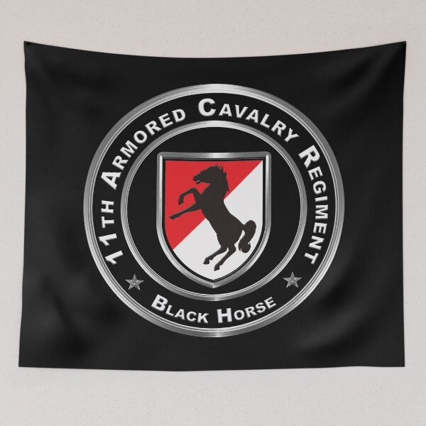 Item preview, 11th Armored Cavalry Regiment BLACK HORSE designed and sold by SoldierAlways.