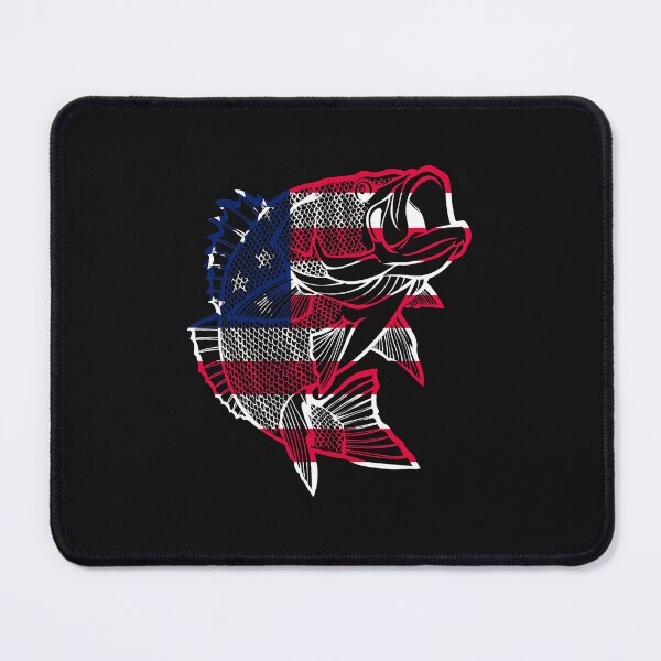 Item preview, Fishing American Flag Fish Bass USA Fisherman Fishing 2 Fisher designed and sold by TyrellKuhic.