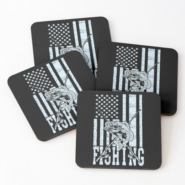 Item preview, Fishing American Flag Fish Bass USA Fisherman Fishing Fisher designed and sold by TyrellKuhic.
