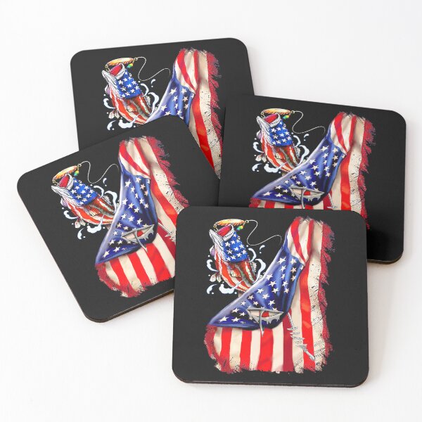 Item preview, Fishing American Flag Fisherman 4th of July Funny Gift Fisher designed and sold by TyrellKuhic.