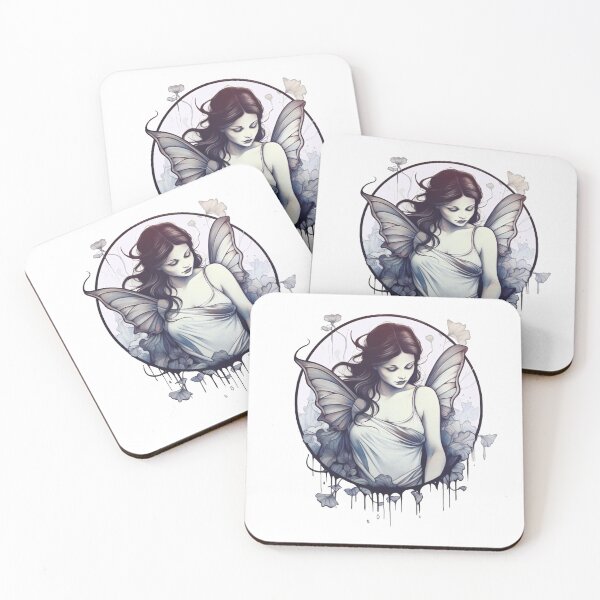 Item preview, Enchanting Serenity: Bust View of a Watercolor Fairy designed and sold by DreamBlazeStu.