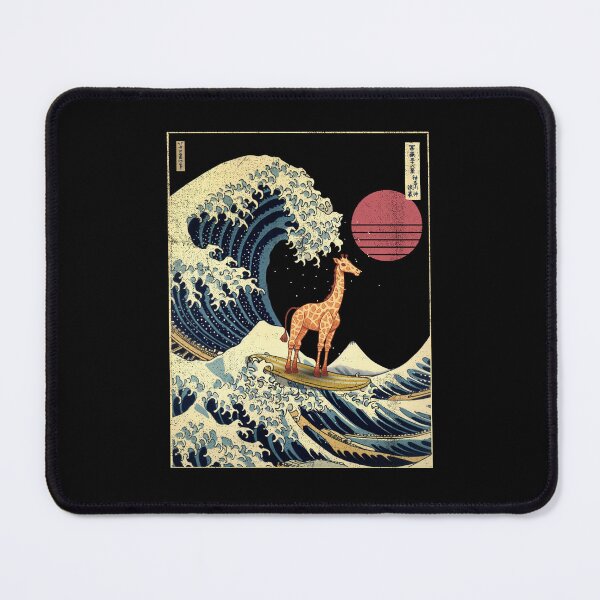 Item preview, Giraffe Kanagawa Japanese Surfing Wave designed and sold by rafaeltto.