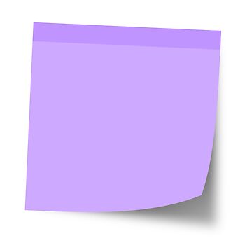Big Square Transparent Sticky Notes, Post-it Notes, Minimalistic