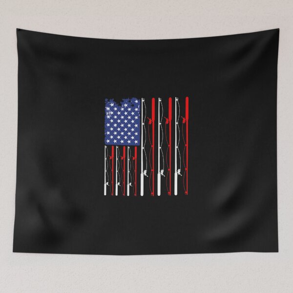 Item preview, Fishing American Flag Fishing Rod Fishing Lover 3 Fisher designed and sold by TyrellKuhic.