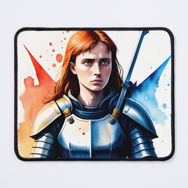 Item preview, Strong and Proud Female Knight in Silver Armor designed and sold by Erika V..
