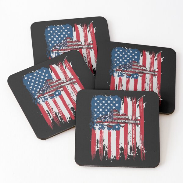 Item preview, Fishing american flag t usa bass fisherman Fisher designed and sold by TyrellKuhic.