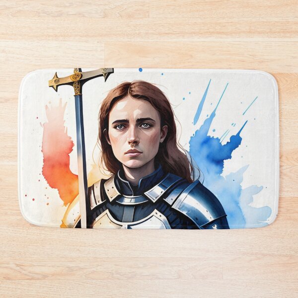 Item preview, Strong and Proud Female Knight in Silver Armor designed and sold by Erika V..
