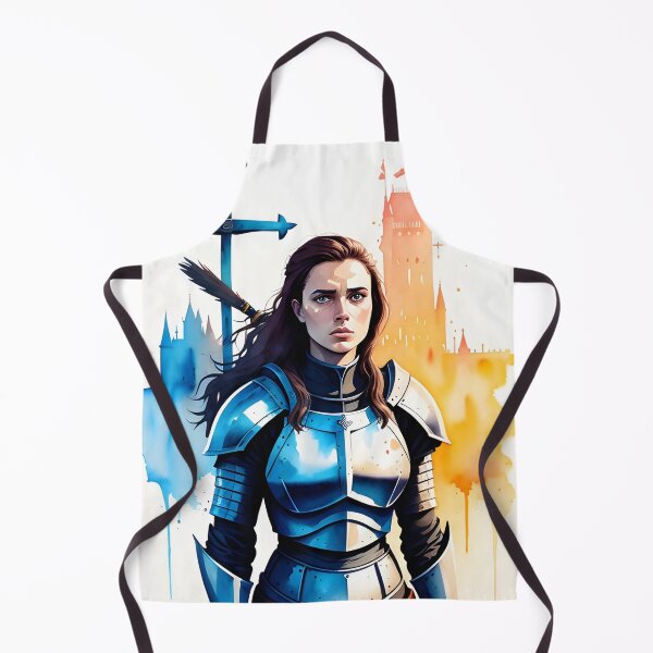 Item preview, Strong and Proud Female Knight in Silver Armor designed and sold by Erika V..