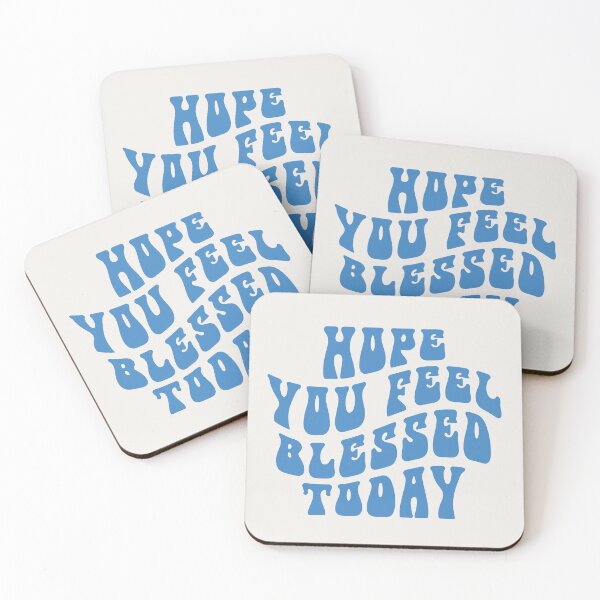Item preview, Hope You Feel God's Love Today-Blue, Christian Retro Graphic by Bossy Cat Home designed and sold by BossyCatHome.